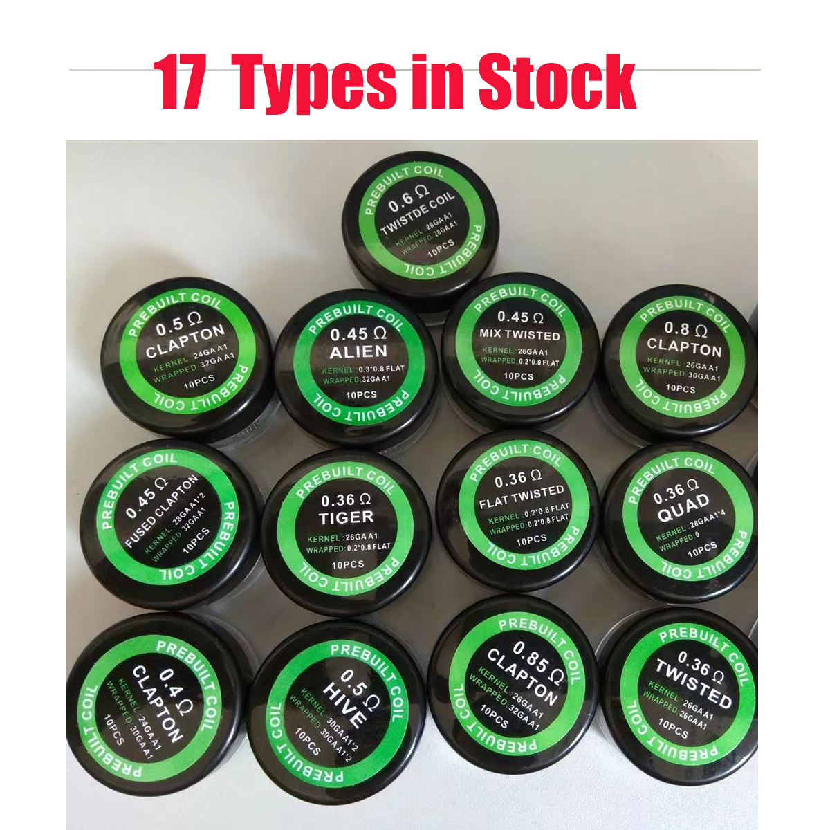 10Pcs/Box Fuse A1 Heating Wire - Clapton Wire Pre Built 评论和价格