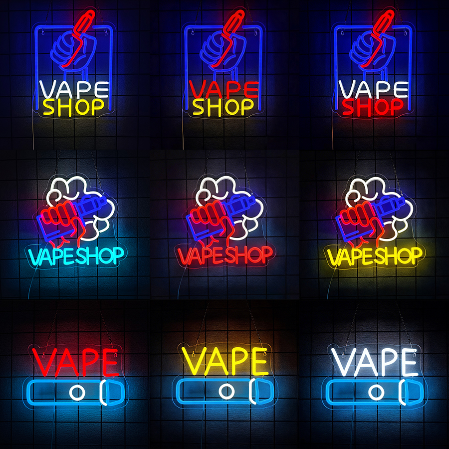 VAPE Shop Neon Sign for Smoke  - Vaping Shop 评论和价格