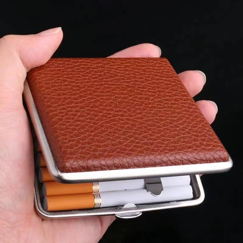 Metal Cigarette Case 20pcs Lea - Smoking & Vaping Accessories 评论和价格