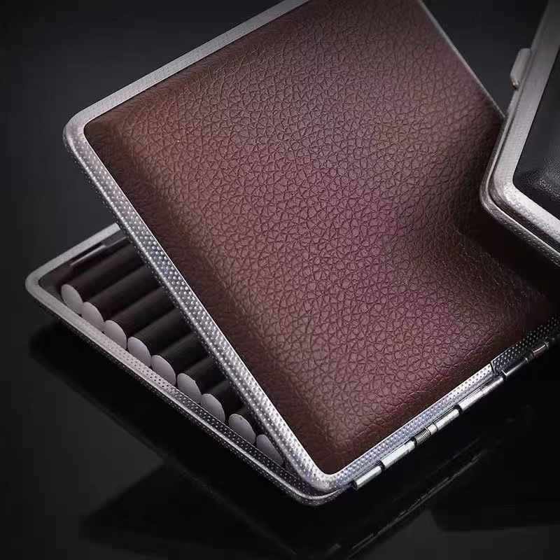 Metal Cigarette Case 20pcs Lea - Smoking & Vaping Accessories 评论和价格