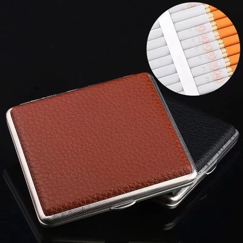Metal Cigarette Case 20pcs Lea - Smoking & Vaping Accessories 评论和价格