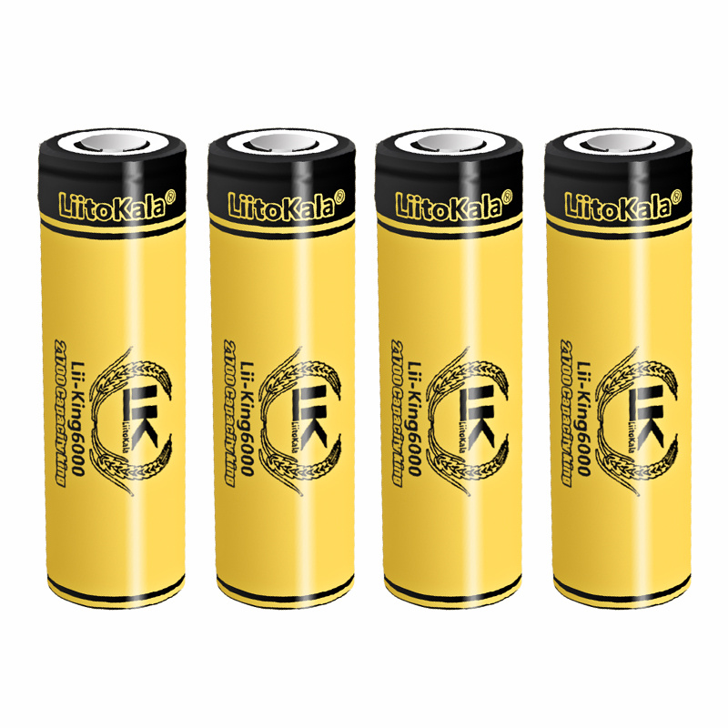 4pcs LiitoKala 3.7V 18650/2170 - Vape Battery 18650 评论和价格