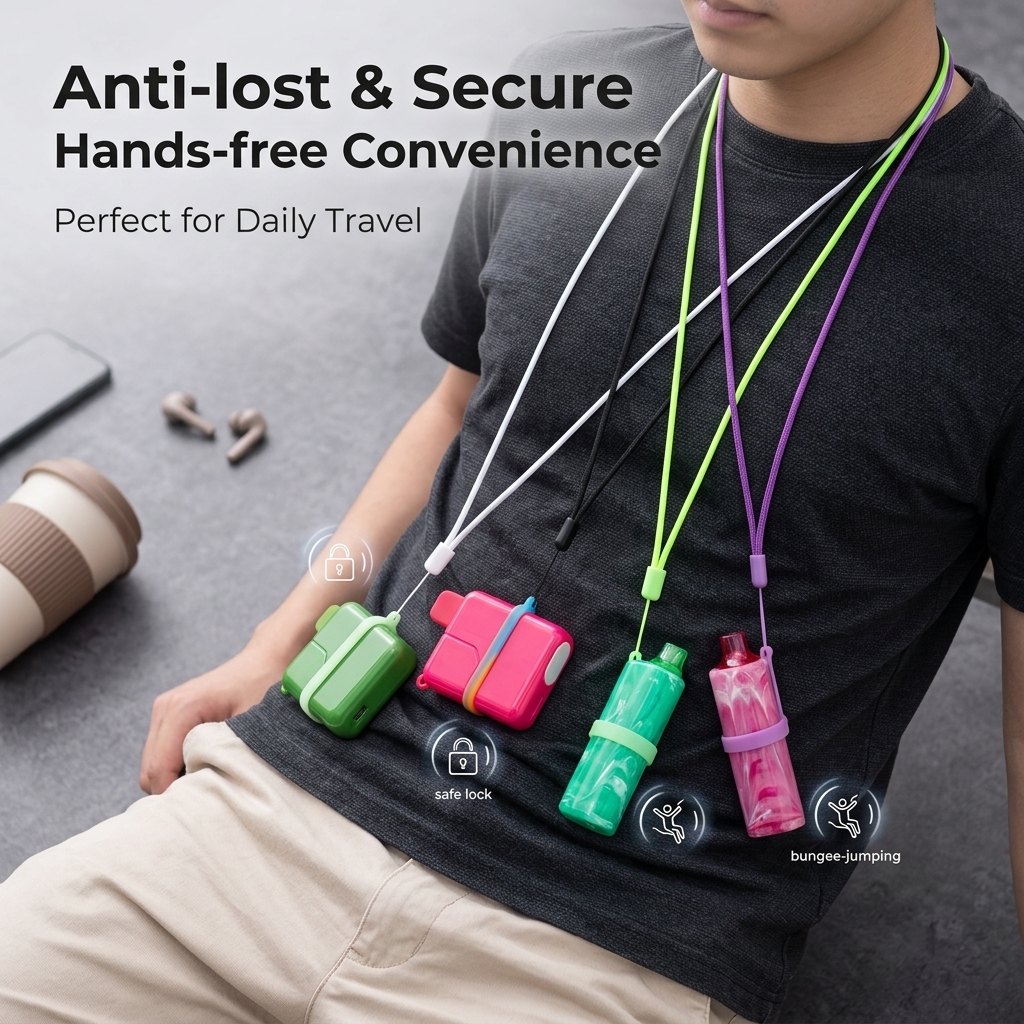 Multi-Color E-cigarette Lanyar - Vape Band Silicone 评论和价格