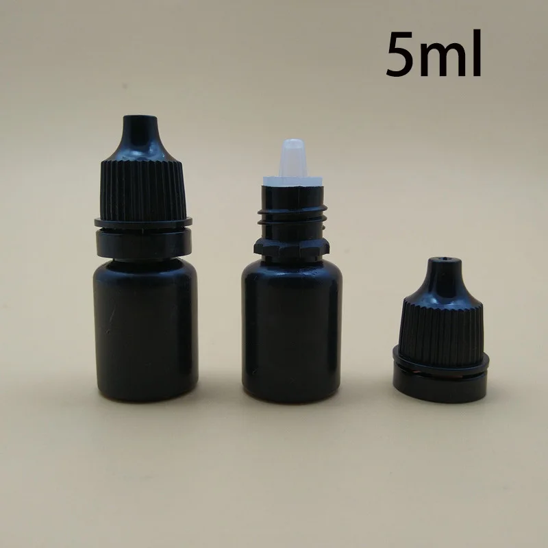 Black 5ml 10ml Cosmetic Liquid - Juice Bottle Dropper 评论和价格