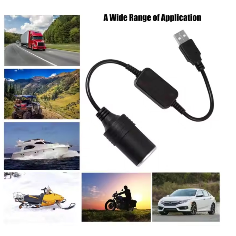 1pc 5V 2A USB To 12V Cigarette - Vape Accessory 评论和价格