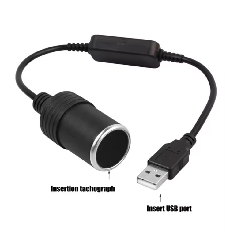 1pc 5V 2A USB To 12V Cigarette - Vape Accessory 评论和价格