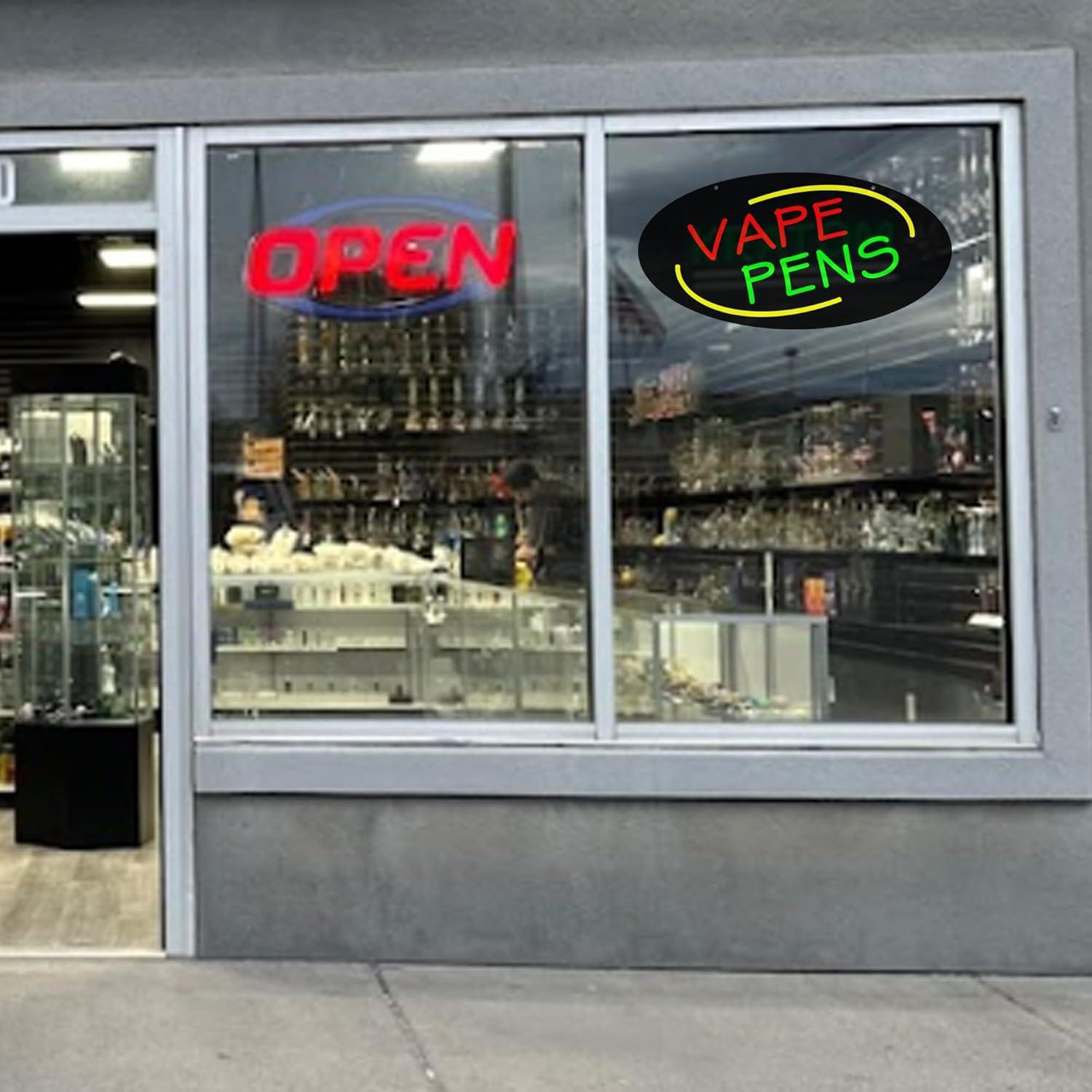 Vape Pens Neon Sign Dimmable L - Vaping Shop 评论和价格