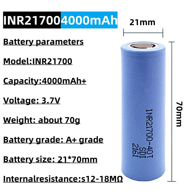INR 21700-40T Rechargeable Li- - Vaping Goods 评论和价格