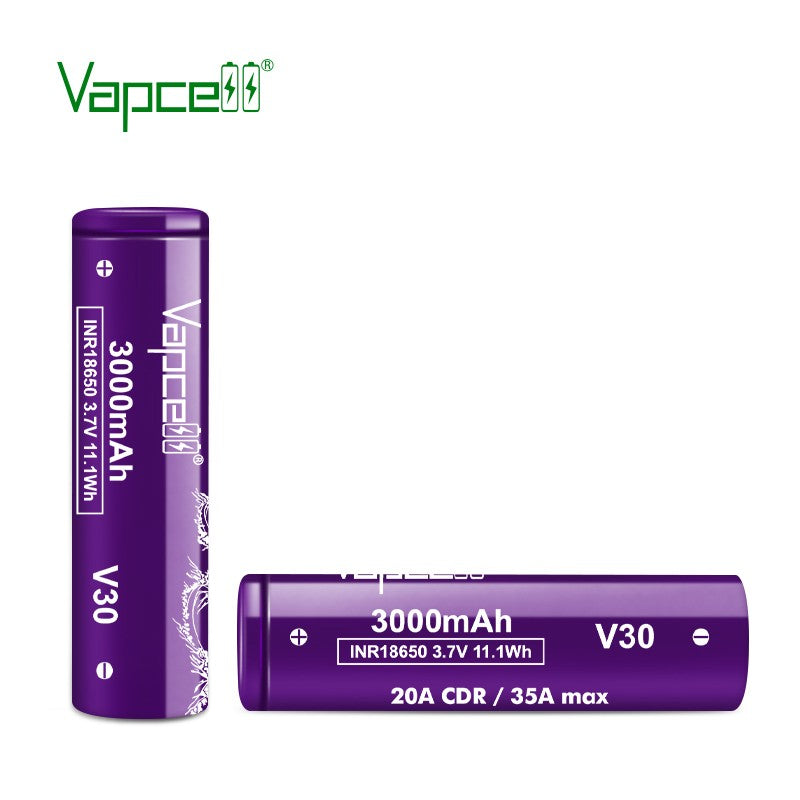 Vapcell V30 18650 3000mah 20A/ - Vape Battery 18650 评论和价格