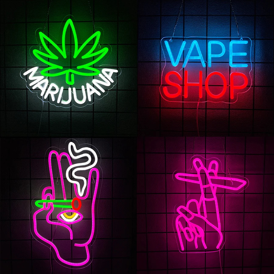 Vape Shop Neon Sign For Wall D - Vaping Shop 评论和价格