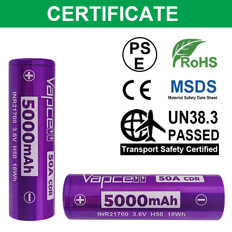 Newest Released Vapcell H50 IN - Vape Battery 18650 评论和价格