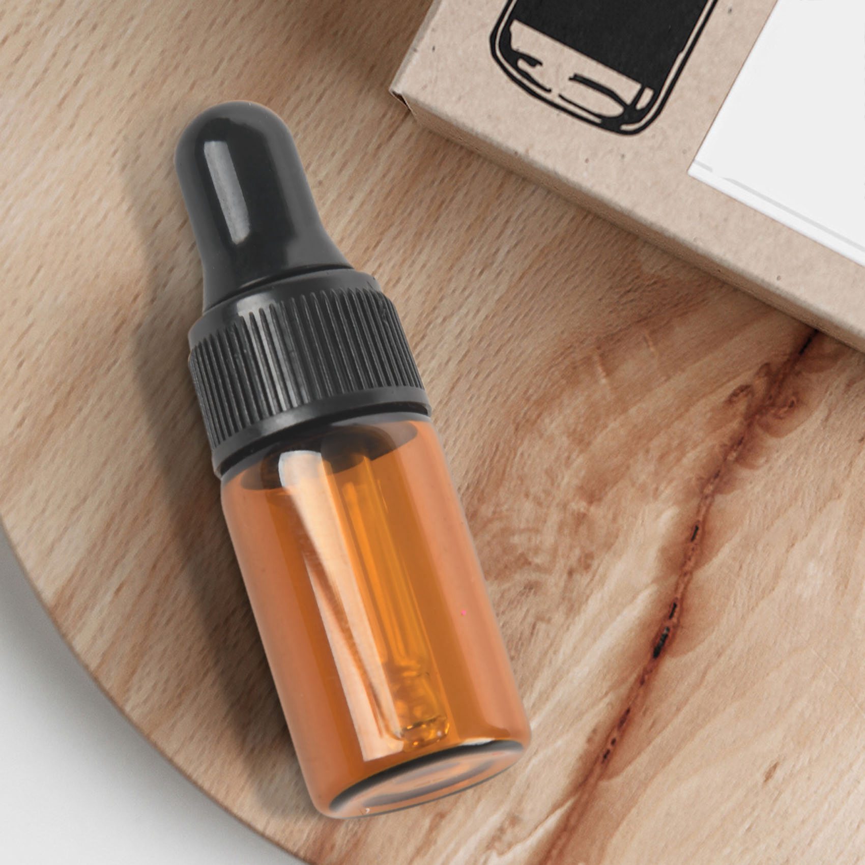 10pcs 3ml Empty brown Glass Dr - Juice Bottle Dropper 评论和价格