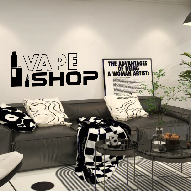 Vinyl Wall Decals Vape Shop Si - Vaping Shop 评论和价格