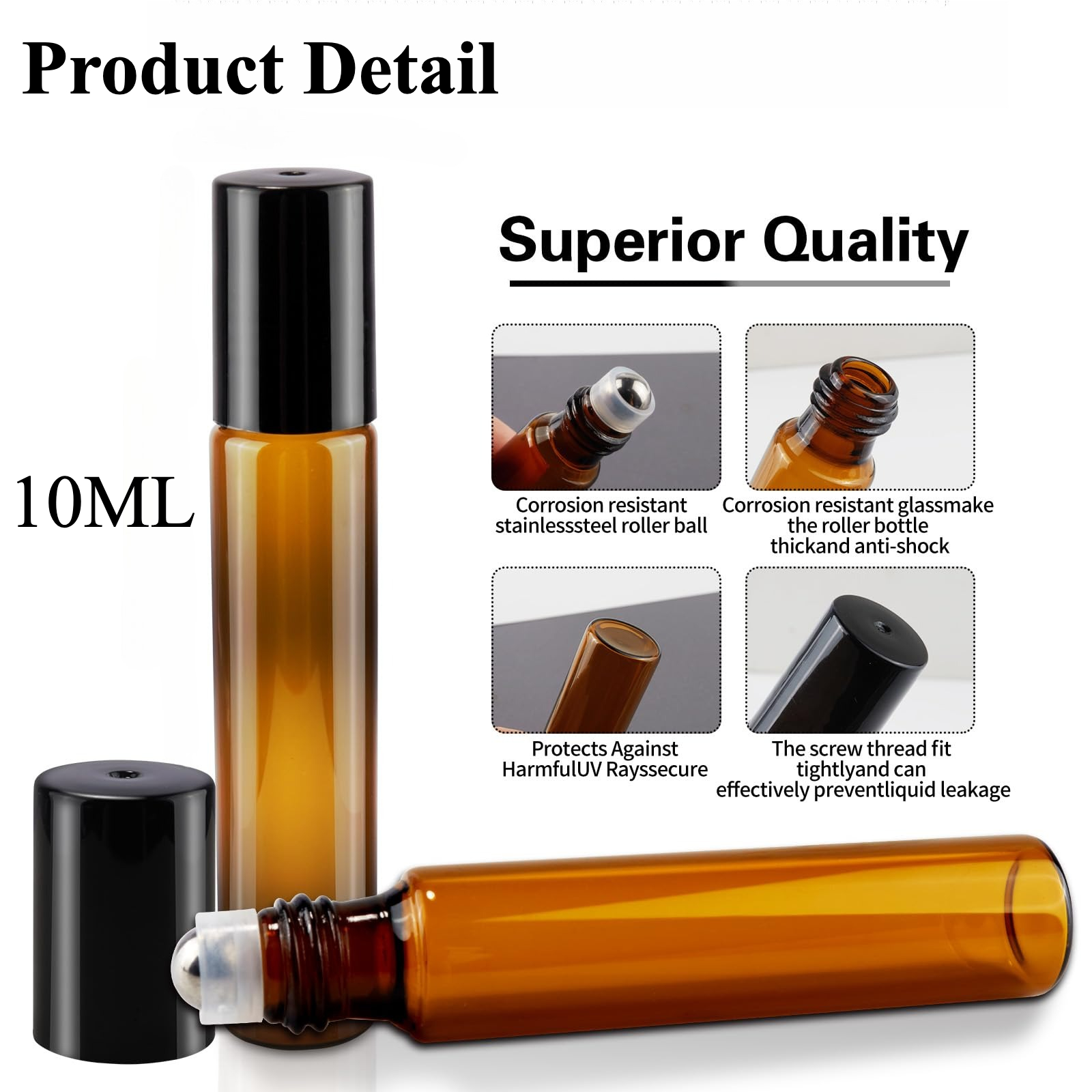 8/30pcs Glass Roll on Bottle 1 - Juice Bottle Dropper 评论和价格