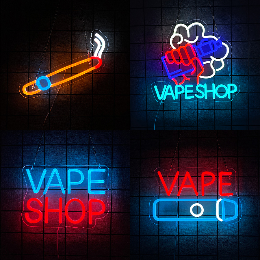Smoke Series Neon Sign For Wal - Vaping Shop 评论和价格
