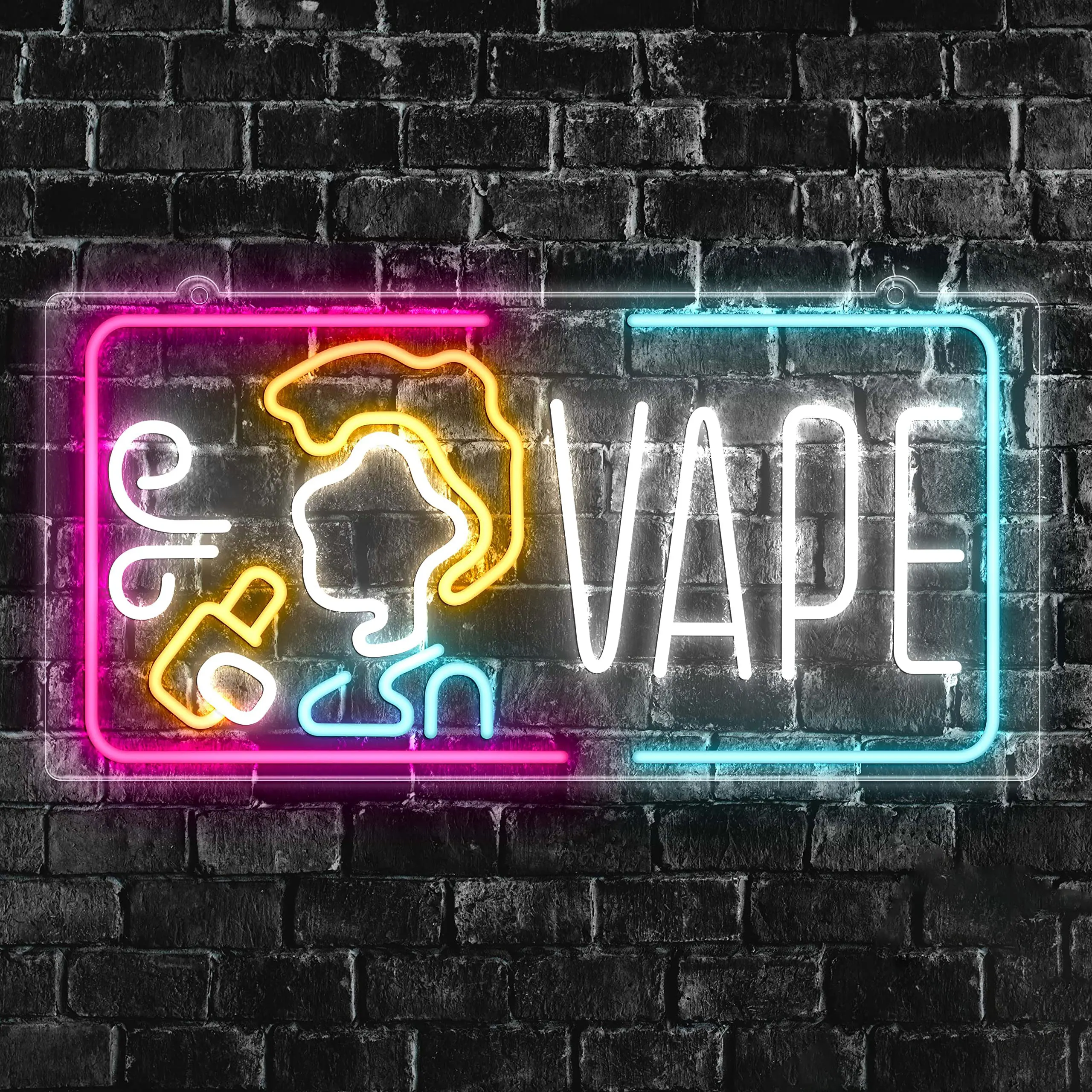 Vape Neon Sign Dimmable Smoke  - Vaping Shop 评论和价格
